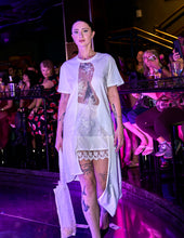 Load image into Gallery viewer, Ivory Flight Asymmetrical Two-Piece Runway Set