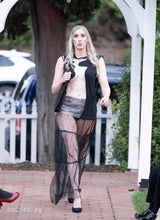 Load image into Gallery viewer, Noir Polka Dot Lace Maxi Skirt