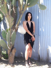 Load image into Gallery viewer, Plunging Halter Hi-Low Maxi Dress