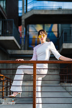 Load image into Gallery viewer, White Side Sheer Top