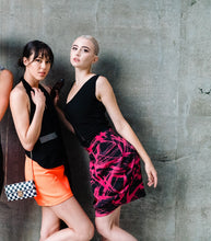 Load image into Gallery viewer, Asymmetrical Neckline Black Knit Top