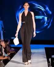 Load image into Gallery viewer, Black Rolldown Flare Pants