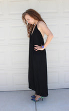 Load image into Gallery viewer, Plunging Halter Hi-Low Maxi Dress