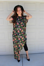 Load image into Gallery viewer, Tropical Floral Print Asymmetrical Top & Maxi Skirt Set