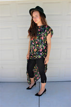 Load image into Gallery viewer, Tropical Floral Print Asymmetrical Top & Maxi Skirt Set