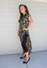 Load image into Gallery viewer, Tropical Floral Print Asymmetrical Top & Maxi Skirt Set