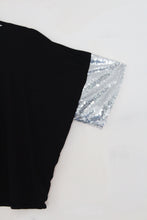 Load image into Gallery viewer, Sequin Sleeve Jersey Top
