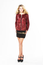 Load image into Gallery viewer, Sparkle Floral Microsuede Jacket