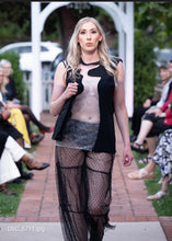 Load image into Gallery viewer, Noir Polka Dot Lace Maxi Skirt
