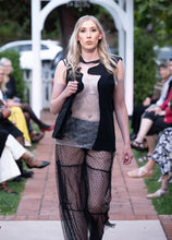 Load image into Gallery viewer, Noir Polka Dot Lace Maxi Skirt
