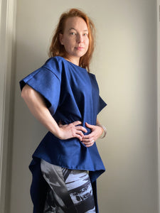 Boxy  Shirt with Waist Tie