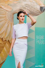 Load image into Gallery viewer, Boat Neck White Crop Top
