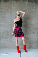Load image into Gallery viewer, Asymmetrical Neckline Black Knit Top
