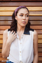 Load image into Gallery viewer, Sleeveless Button Up Chiffon Top
