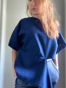 Boxy  Shirt with Waist Tie
