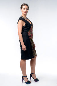Handwoven Midi Wrap Dress