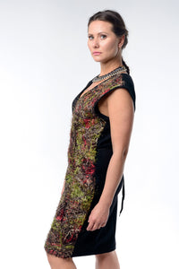 Handwoven Midi Wrap Dress