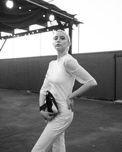 White Side Sheer Top