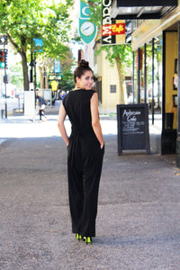 Self-tie Wrap Around Jumpsuit