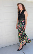 Load image into Gallery viewer, Tropical Floral Print Asymmetrical Top &amp; Maxi Skirt Set
