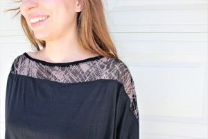 Boxy Patchwork Jersey Top