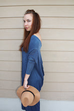 Load image into Gallery viewer, Sparkle Blue Open Back Midi Dress
