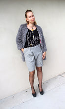 Load image into Gallery viewer, Unisex Striped Mock Wrap Midi Shorts
