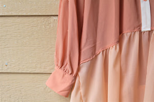 Chiffon Button-Front Blouse