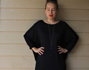 Boxy Long Sleeve Jersey Top