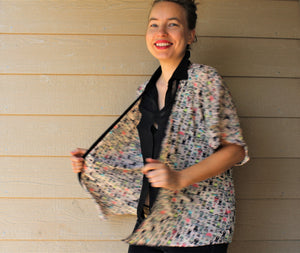 People Print Open Shirt