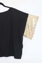 Load image into Gallery viewer, Sequin Sleeve Jersey Top
