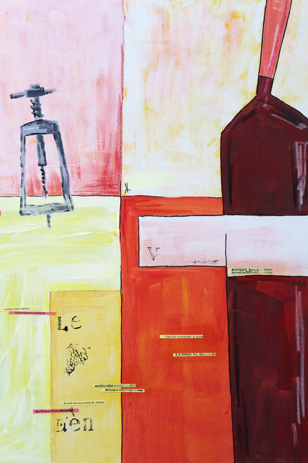 Art Work Purple Wine