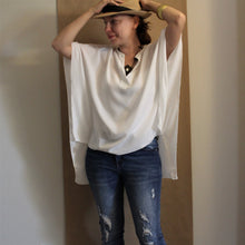 Load image into Gallery viewer, Plus Size Butterfly Sleeves Chiffon Top
