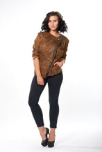 Load image into Gallery viewer, Microsuede &quot;Fake&quot; Moto Jacket
