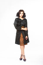 Load image into Gallery viewer, Heathered Knit Longline Microsuede Kimono Jacket
