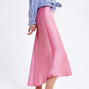 Pink A-line skirt