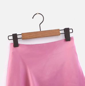 Pink A-line skirt