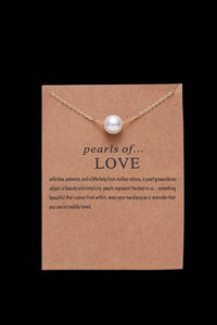 Chain Necklace "Pearls of love"