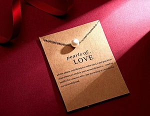 Chain Necklace "Pearls of love"
